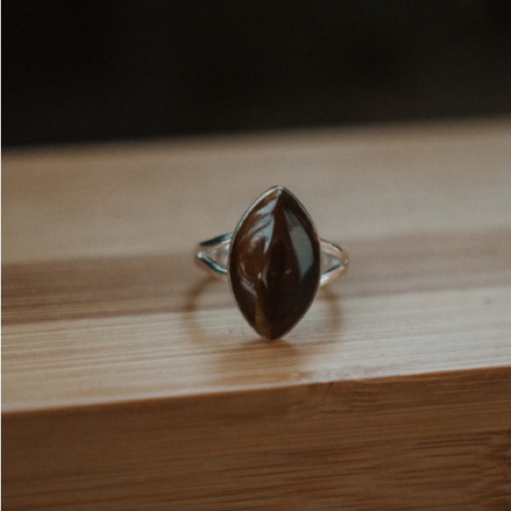 Goldie Lew Quin Ring in Tiger’s Eye